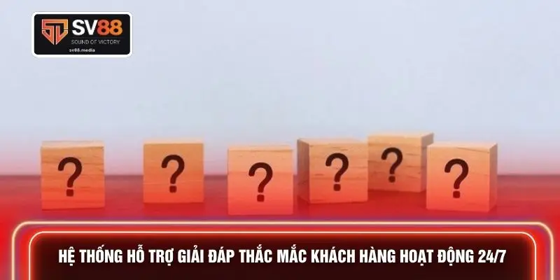 Hệ thống hỗ trợ giải đáp thắc mắc khách hàng hoạt động 24/7