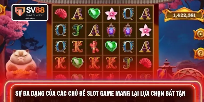 Sự đa dạng của các chủ đề slot game mang lại lựa chọn bất tận